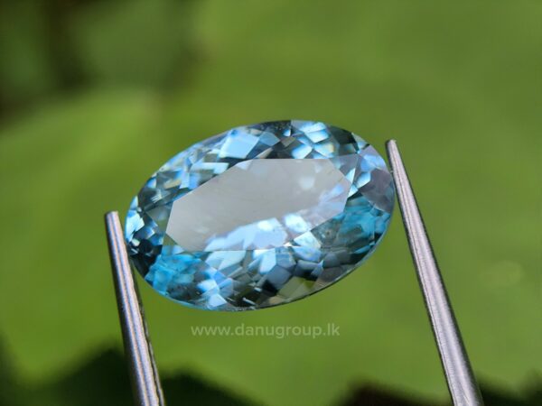 Ceylon Natural Green Blue Aquamarine