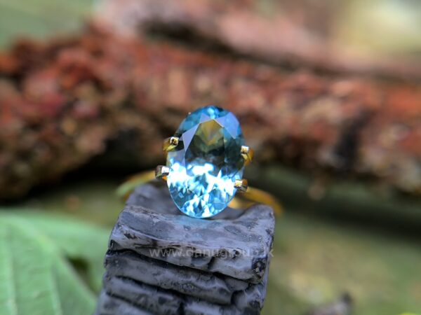 Ceylon Natural Green Blue Aquamarine - Image 4