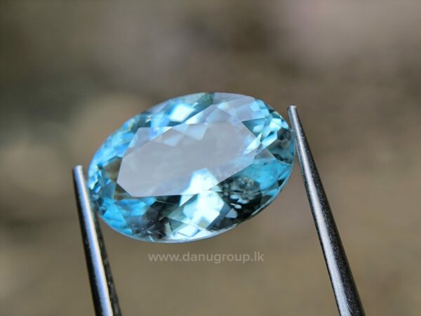 Ceylon Natural Green Blue Aquamarine