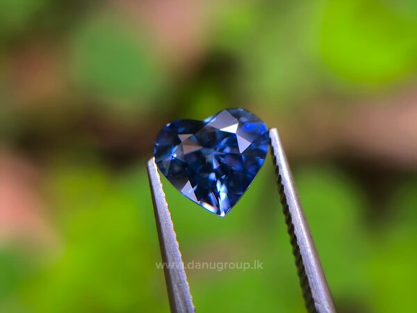 Ceylon Natural Heart-Shaped Blue Sapphire