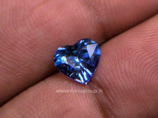 Ceylon Natural Heart-Shaped Blue Sapphire