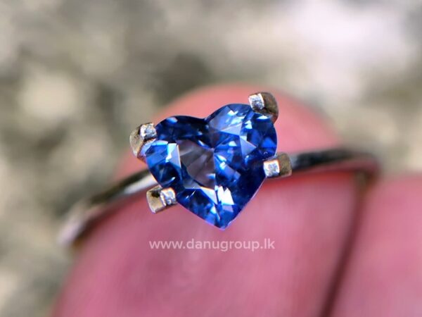 Ceylon Natural Heart-Shaped Blue Sapphire