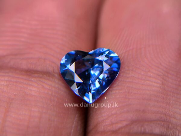 Ceylon Natural Heart-Shaped Blue Sapphire