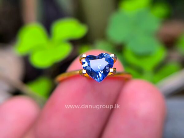 Ceylon Natural Heart-Shaped Blue Sapphire