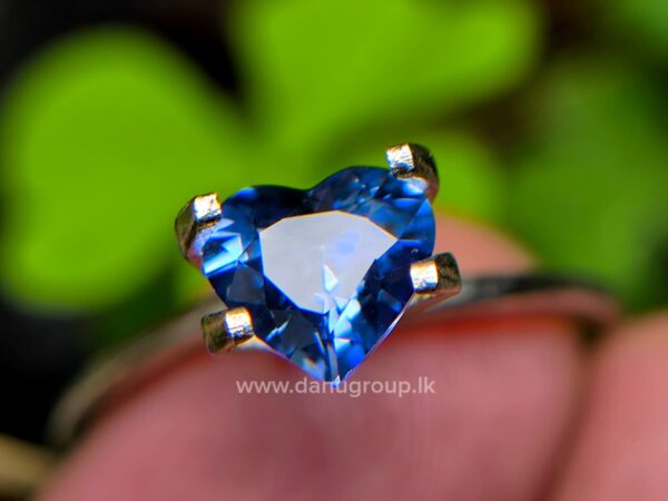 Ceylon Natural Heart-Shaped Blue Sapphire