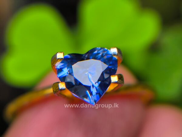 Ceylon Natural Heart-Shaped Blue Sapphire