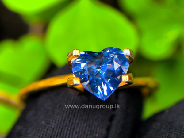 Ceylon Natural Heart-Shaped Blue Sapphire