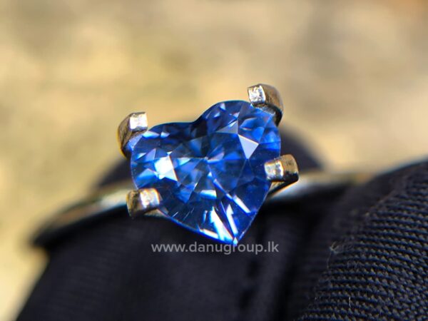 Ceylon Natural Heart-Shaped Blue Sapphire