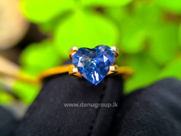 Ceylon Natural Heart-Shaped Blue Sapphire