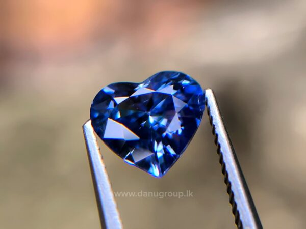 Ceylon Natural Heart-Shaped Blue Sapphire