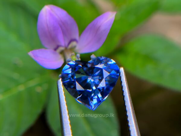 Ceylon Natural Heart-Shaped Blue Sapphire