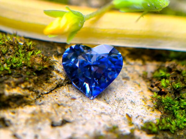 Ceylon Natural Heart-Shaped Blue Sapphire