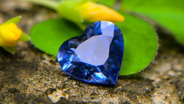 Ceylon Natural Heart-Shaped Blue Sapphire