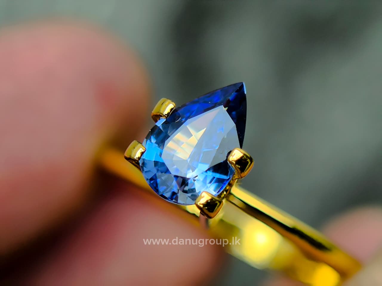 Ceylon Blue Sapphire Pear - Image 11