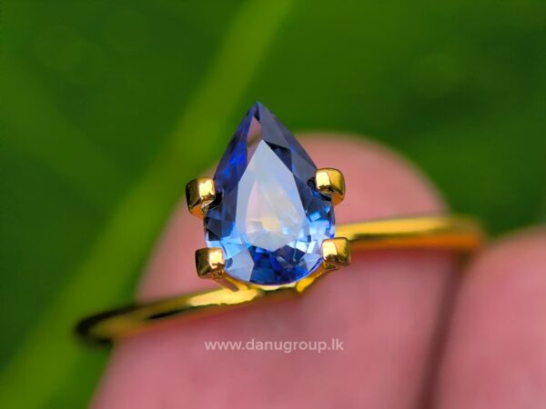 Ceylon Blue Sapphire Pear - Image 15