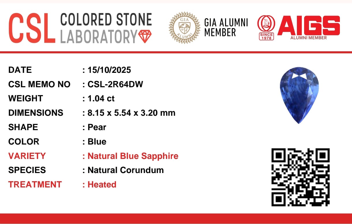 Ceylon Blue Sapphire Pear - Image 26