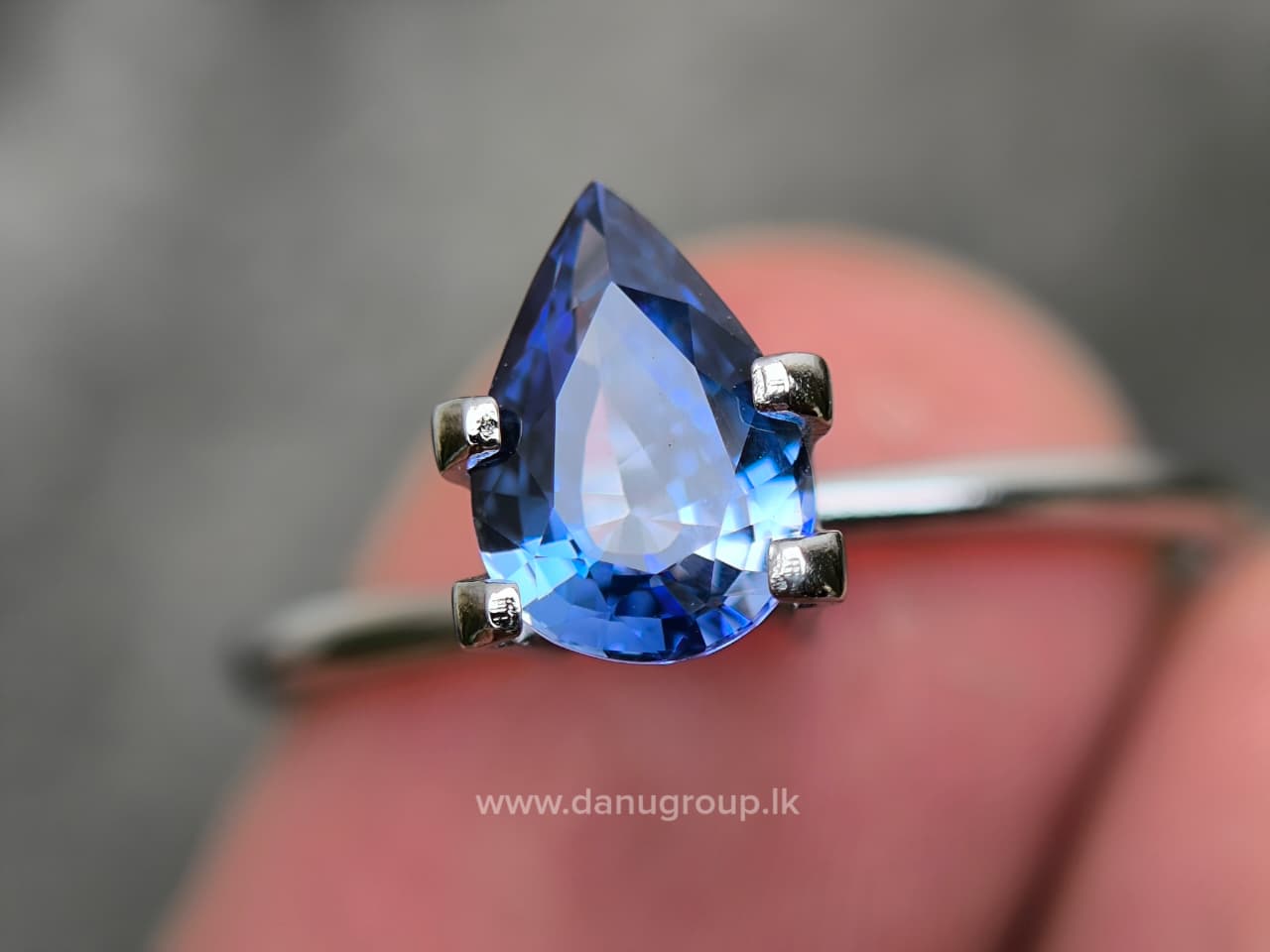 Ceylon Blue Sapphire Pear - Image 8