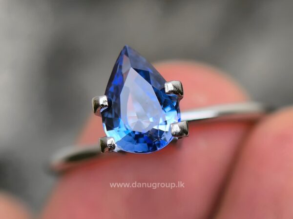 Ceylon Blue Sapphire Pear - Image 9