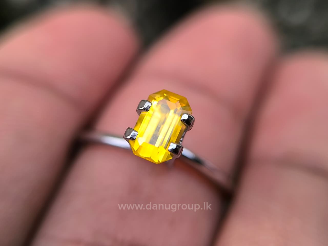 Ceylon Yellow Sapphire Octagon - Image 2