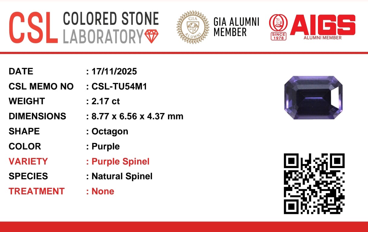 Ceylon Natural Purple Spinel