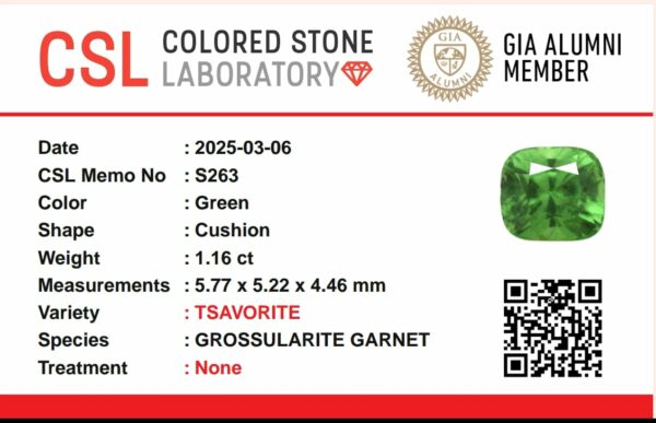 Natural Tsavorite Garnet