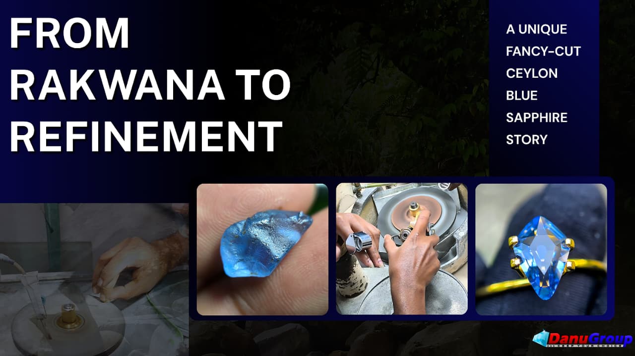 Ceylon Natural Blue Sapphire – A Unique Unheated Fancy Shield-Cut