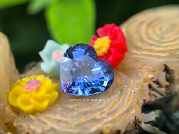 Ceylon Natural Blue Sapphire Heart