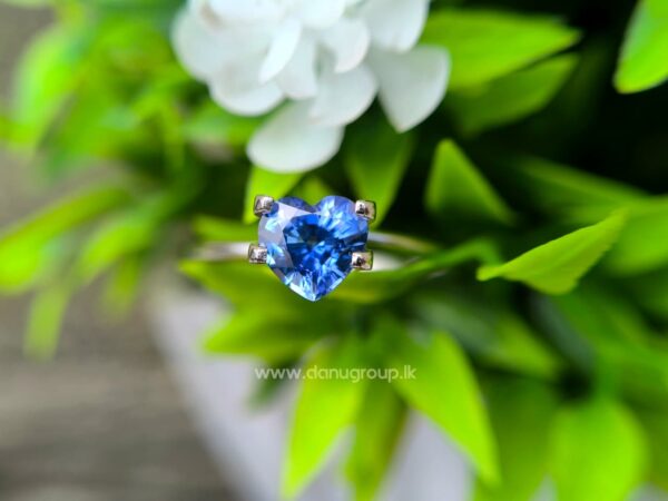 Ceylon Natural Blue Sapphire Heart