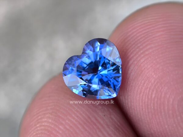Ceylon Natural Blue Sapphire Heart