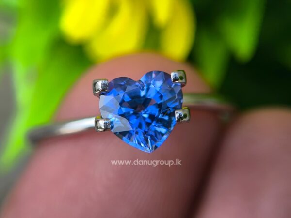 Ceylon Natural Blue Sapphire Heart