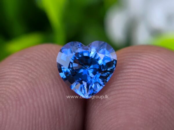 Ceylon Natural Blue Sapphire Heart