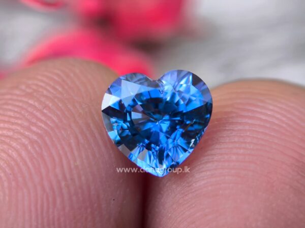 Ceylon Natural Blue Sapphire Heart