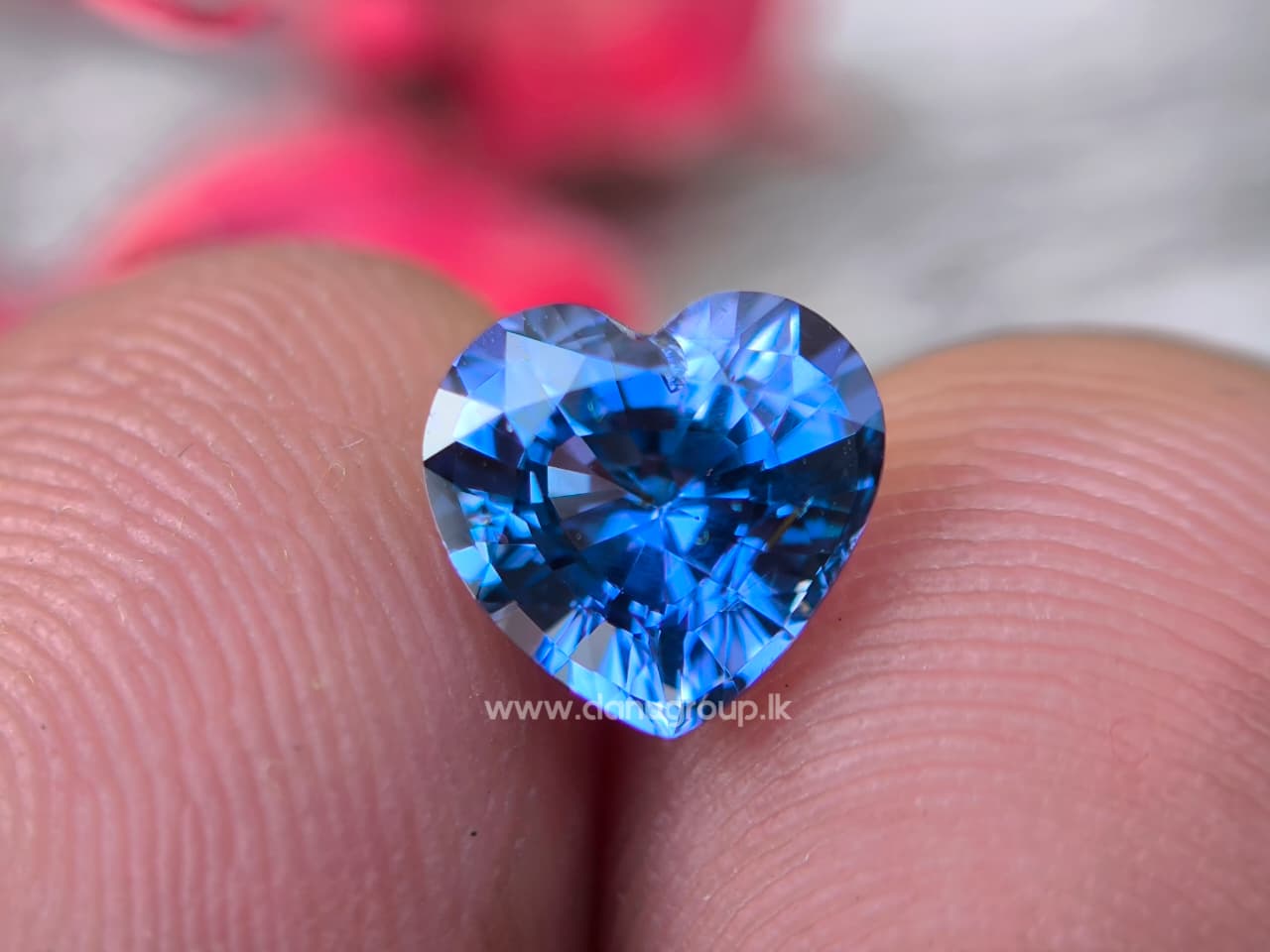 Ceylon Natural Blue Sapphire Heart
