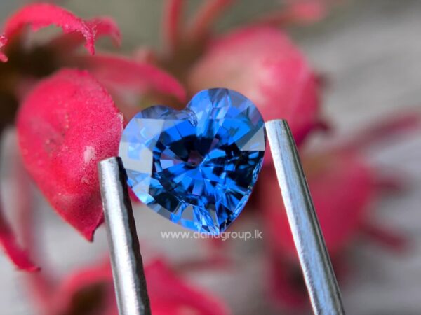 Ceylon Natural Blue Sapphire Heart