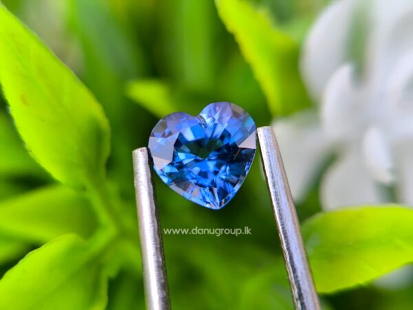 Ceylon Natural Blue Sapphire Heart