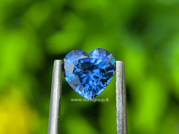 Ceylon Natural Blue Sapphire Heart