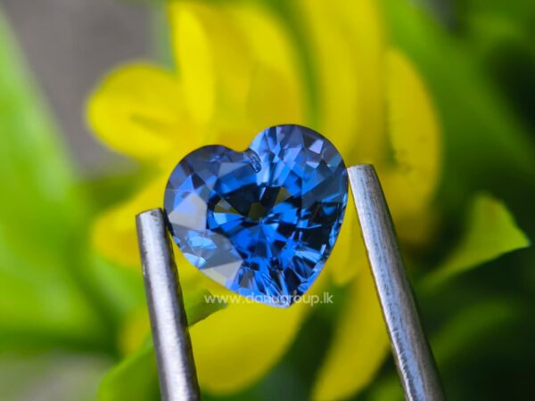 Ceylon Natural Blue Sapphire Heart