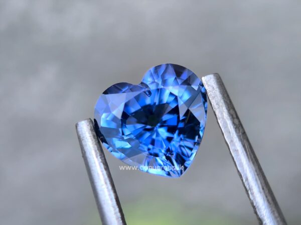 Ceylon Natural Blue Sapphire Heart