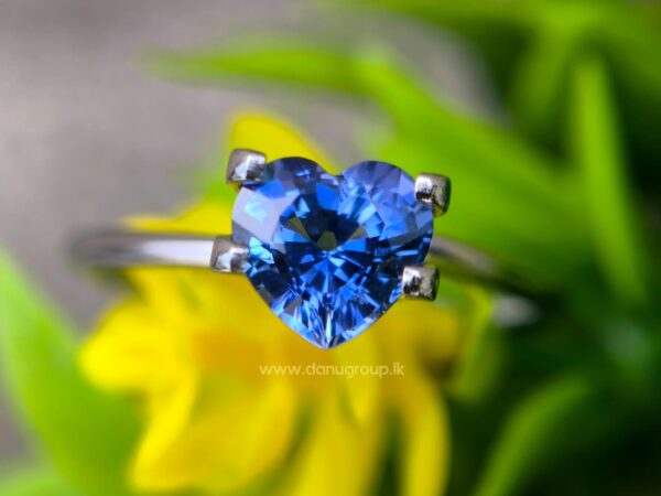 Ceylon Natural Blue Sapphire Heart