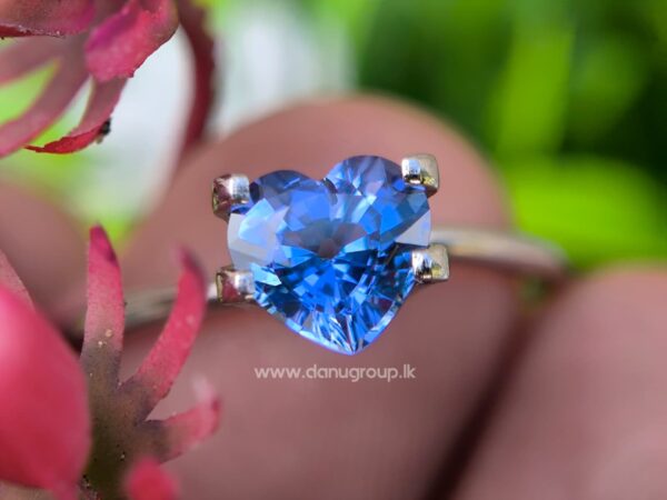 Ceylon Natural Blue Sapphire Heart