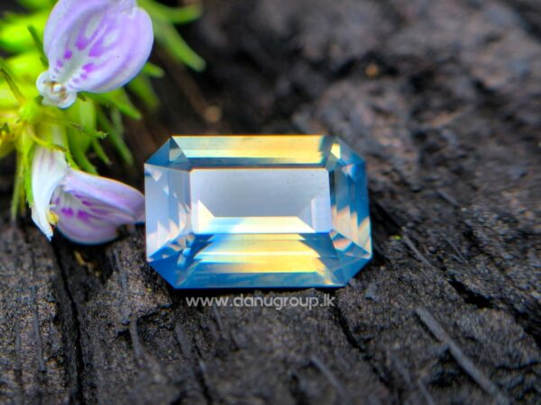 Natural Parti Colour Sapphire - Blue Green Yellow